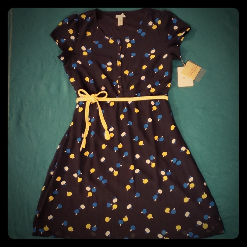 NWT Retro Apple Print Dress